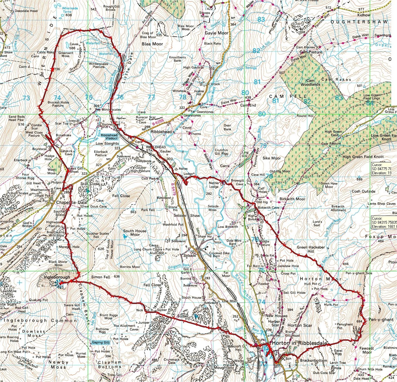 Yorkshire 3 Peaks Os Map - Channa Antonetta